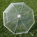 三折透明雨伞韩国小清新折叠晴雨伞女学生创意花边加厚公主伞包邮