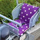 自行车儿童座椅垫子 宝宝坐椅棉垫 毛绒垫 保暖必备（只是垫子）