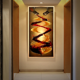 璇美 手绘油画抽象酒杯玄关装饰画餐厅走廊挂画欧式现代简约风格