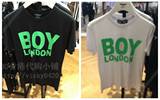 75折 OO香港代购16年7月 BOY LONDON 秋冬情侣款 绿色字母纯棉T恤