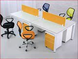 简约现代办公家具组合屏风办公室办公桌四人位职员桌办公桌椅