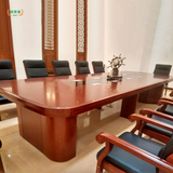 好环境家具实木皮会议桌大型会议台油漆长条表会议桌开会桌子