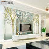 3D北欧大型壁画墙纸壁纸田园客厅卧室墙画森林鹿林电视背景墙壁纸
