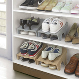 放鞋柜双层重叠简易塑料柜子内收纳鞋架鞋托多层家用鞋子整理架子