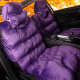 汽车坐垫女冬季短毛绒全包新款大众通用坐套保暖座套羽绒棉座垫套