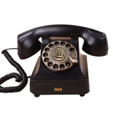 转盘座机古董旋转拨号创意个性电话机特价仿古老式电话机欧式复古