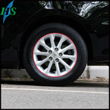 比亚迪速锐汽车通用轮毂装饰条保护圈轮胎钢圈贴防刮擦撞条