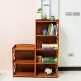 书柜书架 实木自由组合楠竹置物架书房简约宜家儿童小书柜置物柜
