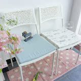 欧式风格办公室木椅坐垫定做加厚沙发垫纯棉布套防滑可拆洗餐椅垫