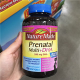 美国直邮Nature Made孕妇产妇综合维生素叶酸DHA钙铁 150粒 拼邮