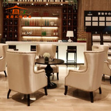欧式售楼处洽谈桌椅组合 新古典售楼部会所酒店接待桌椅 沙发椅