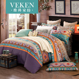 Veken/维科维科美式梭织斜纹 纯棉床上用品 全棉家纺床单款四件套