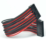 ATX 主板供电 24Pin延长线 40CM 电源线 供电线材 红黑