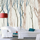 美式风格个性大型壁画客厅卧室沙发背景墙壁纸咖啡厅茶餐厅墙纸