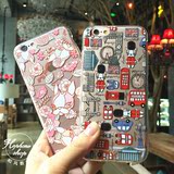 英国斗牛犬iphone6s狗狗手机壳苹果6plus透明超薄卡通保护套软壳