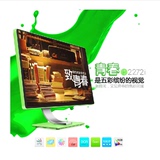 HKC P2272I 21.5寸果绿色IPS无边框显示器 包邮