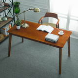实木桌椅组合 纯实木长方形4人6人餐桌饭桌 家用工作台书桌