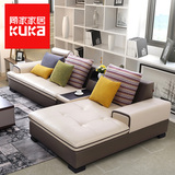 顾家家居 真皮沙发简约现代大小户型客厅家具组合DK.1008