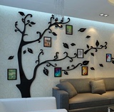 亚克力3d创意相片照片树立体水晶墙贴卧室客厅书房玄关沙发墙贴
