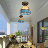 欧式简约复古地中海蒂凡尼小吸顶灯过道阳台厨卫玄关创意LED灯具