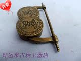 古玩铜器富贵锁摆件古玩杂项老铜锁 老货收藏品礼品古董锁具用品