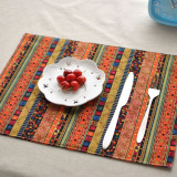 北欧|波西米亚|zakka杂货宜家民族风双层布艺餐垫 杯垫碗垫隔热垫