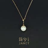 【Charming】简兮轻奢韩国纯18k金珠宝锁骨链可调节天然珍珠项链