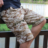 军迷短裤 休闲户外战术版迷彩作训裤 ACU沙漠CP三沙宽松 男款夏季