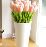 客厅防真花真花装饰套装植物花 盆栽落地欧式彩色仿真