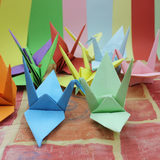 特大千纸鹤成品25厘米纸张折叠  超大19.5厘米 15厘米彩色千纸鹤