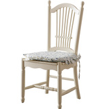 树和家具 田园餐椅简约书桌椅实木椅子白色家用电脑椅橡胶木