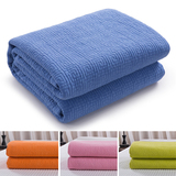 水洗棉绗缝空调被韩国全棉外贸夏被纯棉床单美容院休闲毯