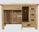 外贸欧式纯实木家具台式电脑桌白橡木家具学习书桌 写字台1.2米