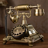 特价欧式仿古电话机复古转盘电话老式旋转拨号电话机时尚创意座机