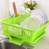 包邮厨房 特大号塑料 洗碗架沥水篮 晾放碗盘收纳架送筷子架