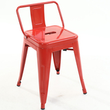 欧式餐椅铁皮椅子靠背椅凳子铁椅户外椅铁艺复古工业金属椅子