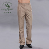 圣大保罗 polo男士直筒薄款纯棉商务休闲长裤PS11WP101
