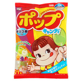 宝宝防蛀牙日本进口不二家绿茶多酚护齿果汁棒棒糖128g 21支 17.2