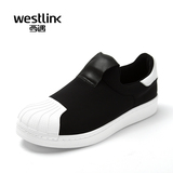 Westlink/西遇2016春季新款 运动休闲懒人套脚乐福鞋低跟平底女鞋
