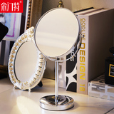 帝门特高清化妆镜 台式双面梳妆镜 时尚欧式桌面镜结婚镜子卧室镜