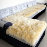 加厚防滑澳洲纯羊毛沙发垫欧式冬季毛绒皮沙发坐垫飘窗垫地毯定做