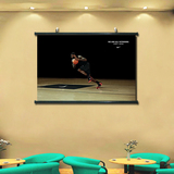 詹姆斯篮球明星NBA偶像客厅书房走廊装饰壁画油画海报挂画无框画