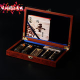 越南芽庄沉香片烟丝烟条礼盒纯天然原木抽烟片礼品装送铜针打火机