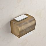 欧式全铜仿古纸巾架方纸架卫浴挂件卫生间浴室挂件纸巾盒五金密封