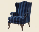 特价现货美式欧式简约现代单人沙发椅老虎椅田园高背椅新古典椅子