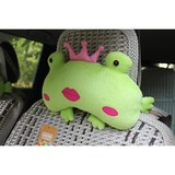 青蛙汽车头枕轿车用座椅靠背卡通可爱韩国女靠枕车载装饰用品枕头