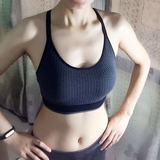 外贸原单女士运动文胸 速干Y型肩带内衣健身跑步训练防震瑜伽背心