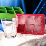酒吧圣经 大方冰块8格硅胶冰格模具 方形冰块制冰器 冰块模型