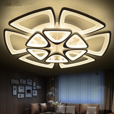 创意LED客厅吸顶灯具个性简约几何亚克力环形异形餐厅卧室灯