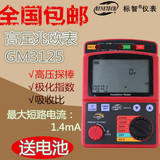 标智GM3125 绝缘电阻测试仪 数字高压兆欧表 500V~5000V绝缘摇表